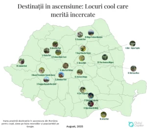 harta cu destinatii in ascensiune pentru copii din romania 1