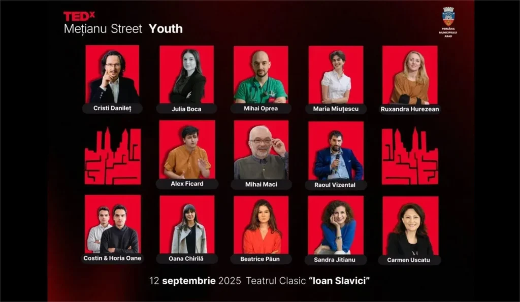 Conferințele ted, în premieră la arad | tedx mețianu street youth, un eveniment unic cu 13 speakeri, organizat de un grup de liceeni 2 tedx metianu arad