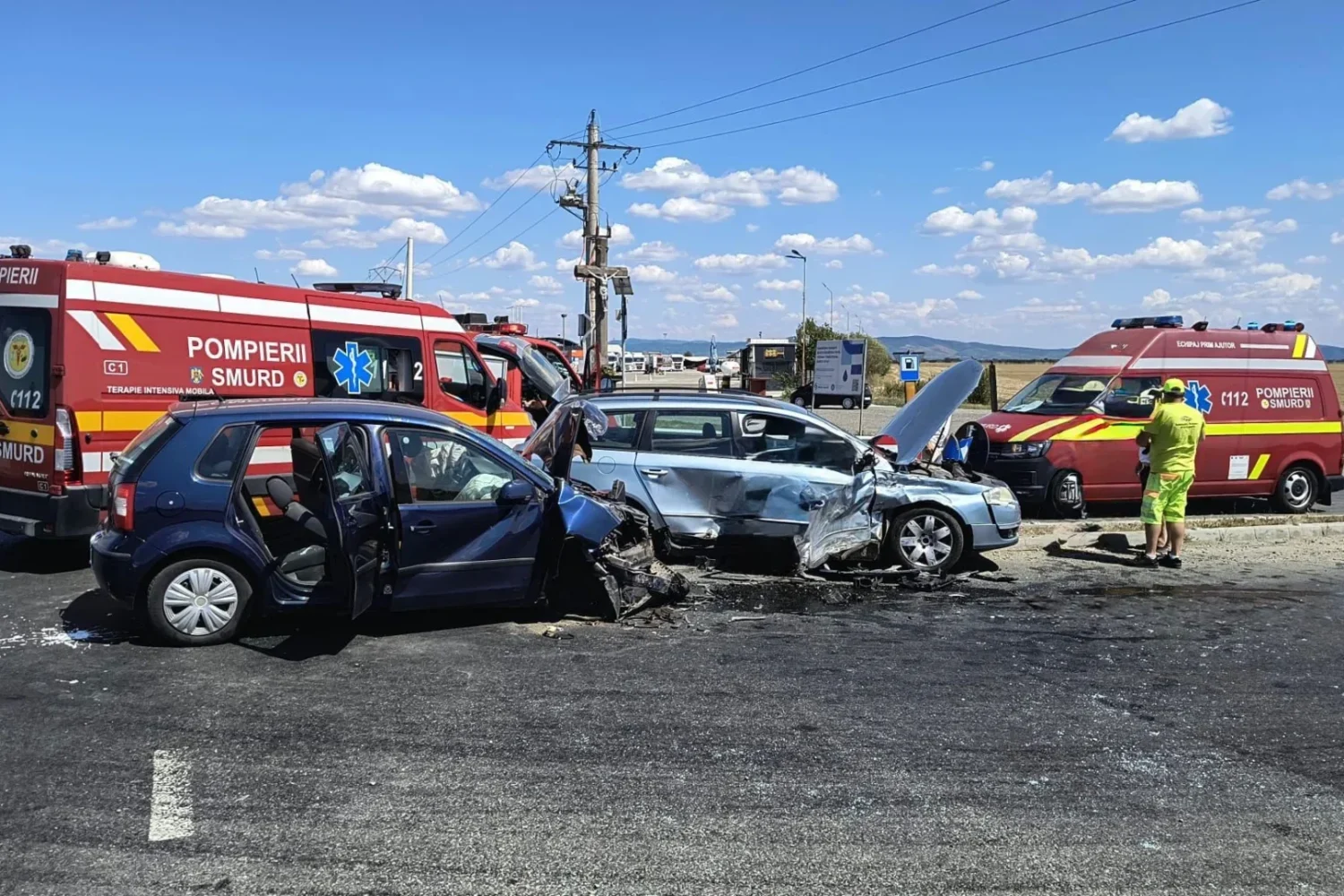accident pe drumul arad