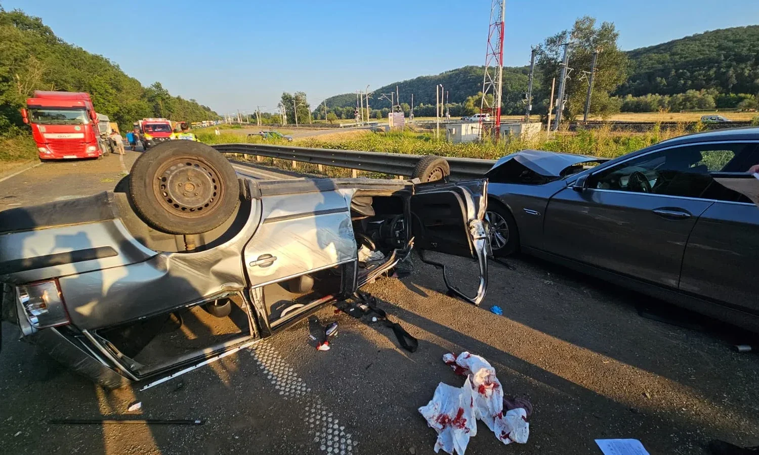 un nou accident cu trei