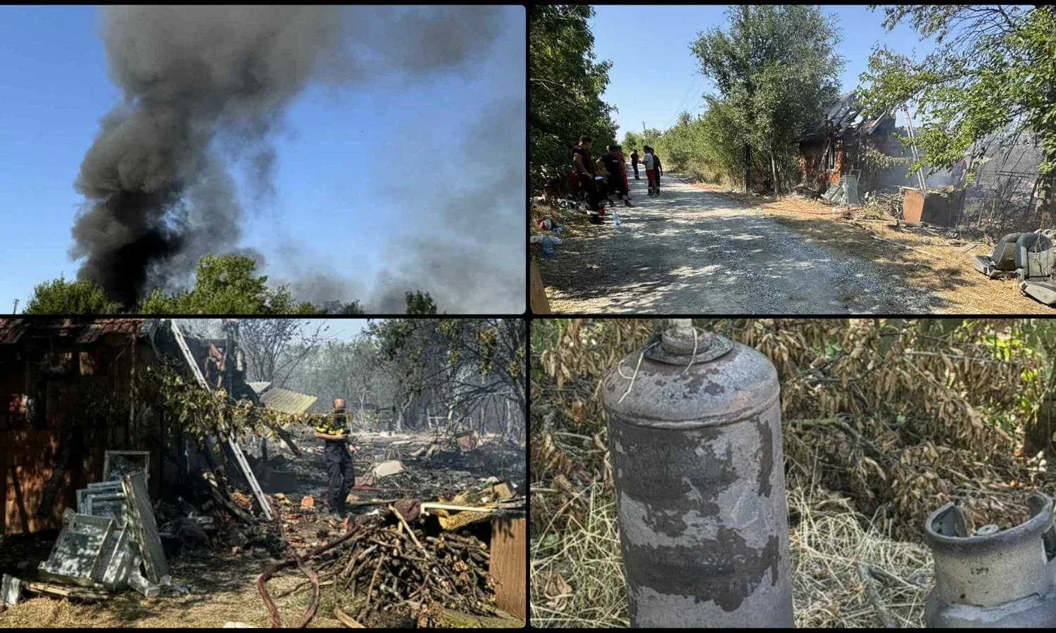 un incendiu de vegetație uscată