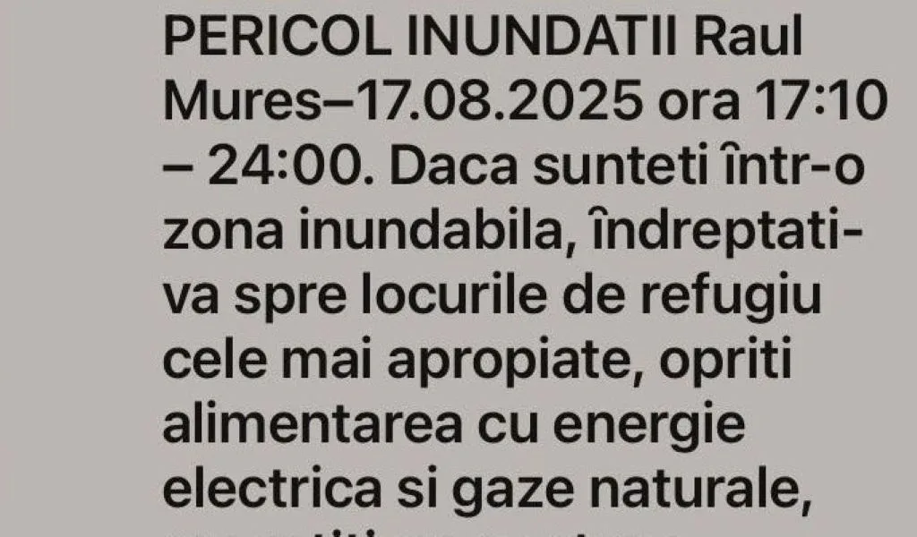 Avertizare cod portocaliu hidrologic - pericol de inundații în județul arad | recomandări pentru populație 14 ro alert inundatii 1