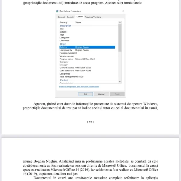 Actualizare 4 | copiii preotului paroh gheorghe gligor au trimis un răspuns amplu la „acuzațiile nefondate ale lui noghiu bogdan” 14 noghiu expertiza 2