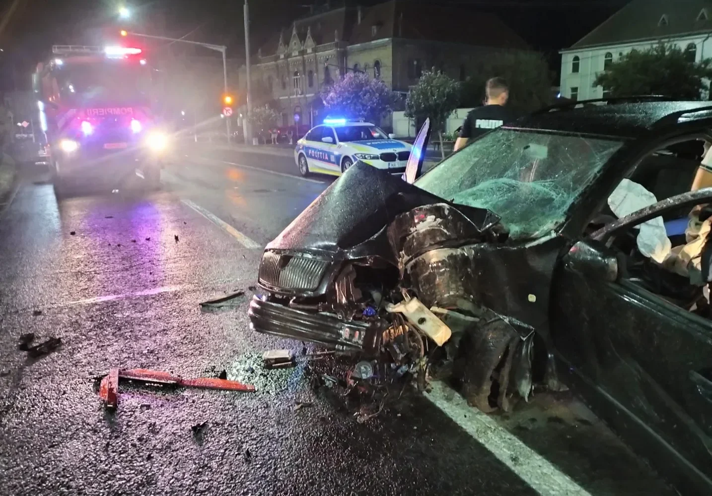 accident nocturn lângă gara cfr