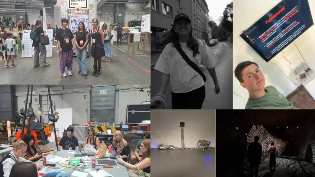 Schimb cultural | două eleve din arad au participat la ars electronica festival, iar tineri din austria și ungaria au expus la media art festival arad 1 design fara titlu 50