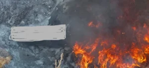 cadavre de animale și anvelope uzate