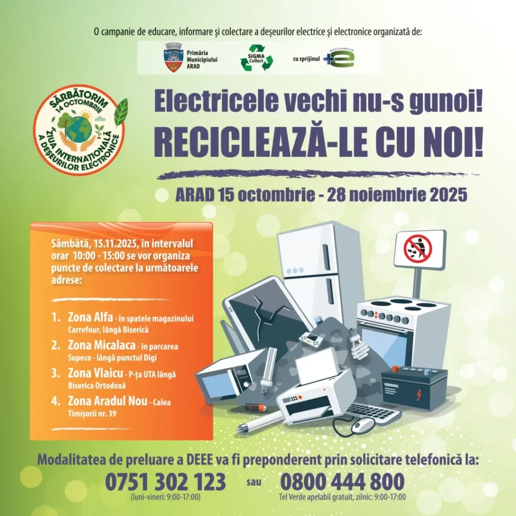 Campanie de colectare a deșeurilor electrice în arad 5 campanie reciclare