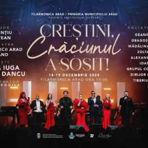 afis crestini craciunul a sosit