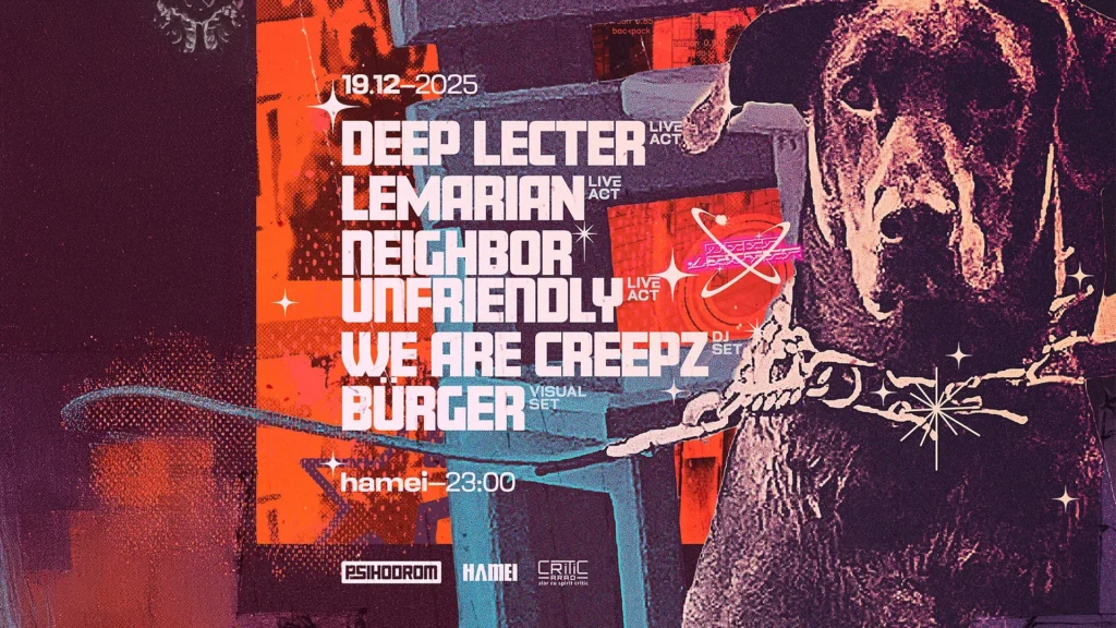 Deep lecter - curajosul proiect muzical definitivat de arădenii andrei ghițan și gabriel guttmann va fi supus exigenței publicului vineri, în clubul hamei din timișoara 1 deep lecter