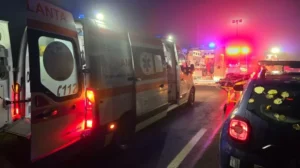 accident la ieșirea din localitatea