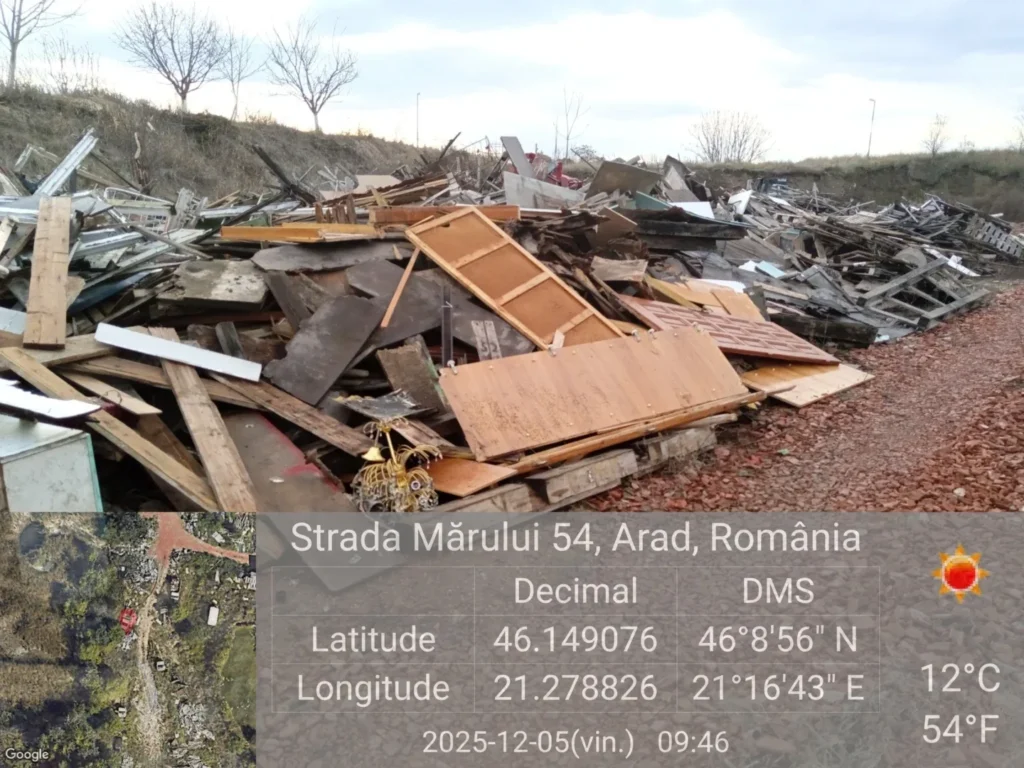 Atât s-a putut: amendă de 40. 000 de lei și măsura de salubrizare a terenului în 30 de zile pentru imperiul deșeurilor din zona mărului 2 deseuri marului 1