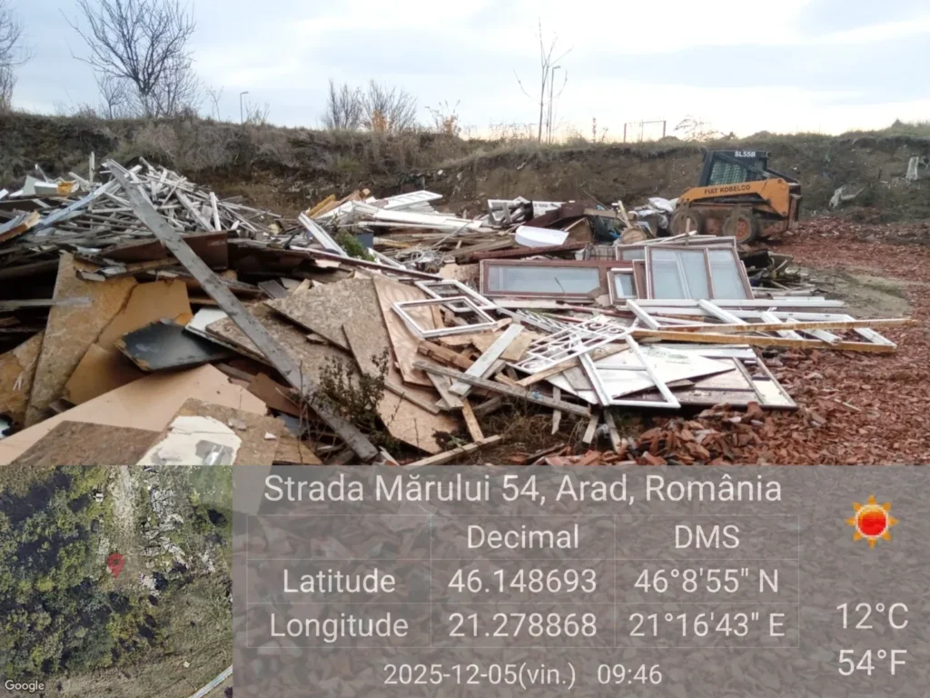 Atât s-a putut: amendă de 40. 000 de lei și măsura de salubrizare a terenului în 30 de zile pentru imperiul deșeurilor din zona mărului 3 deseuri marului 2
