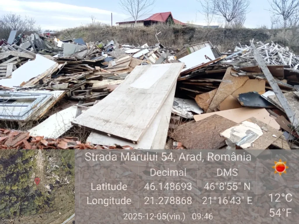 Atât s-a putut: amendă de 40. 000 de lei și măsura de salubrizare a terenului în 30 de zile pentru imperiul deșeurilor din zona mărului 4 deseuri marului 3