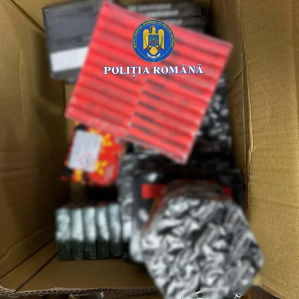 Zăbrani | percheziții la locuințele a două persoane, confiscate aproximativ 250 de kilograme de articole pirotehnice 3 materiale pirotehnice zabrani2