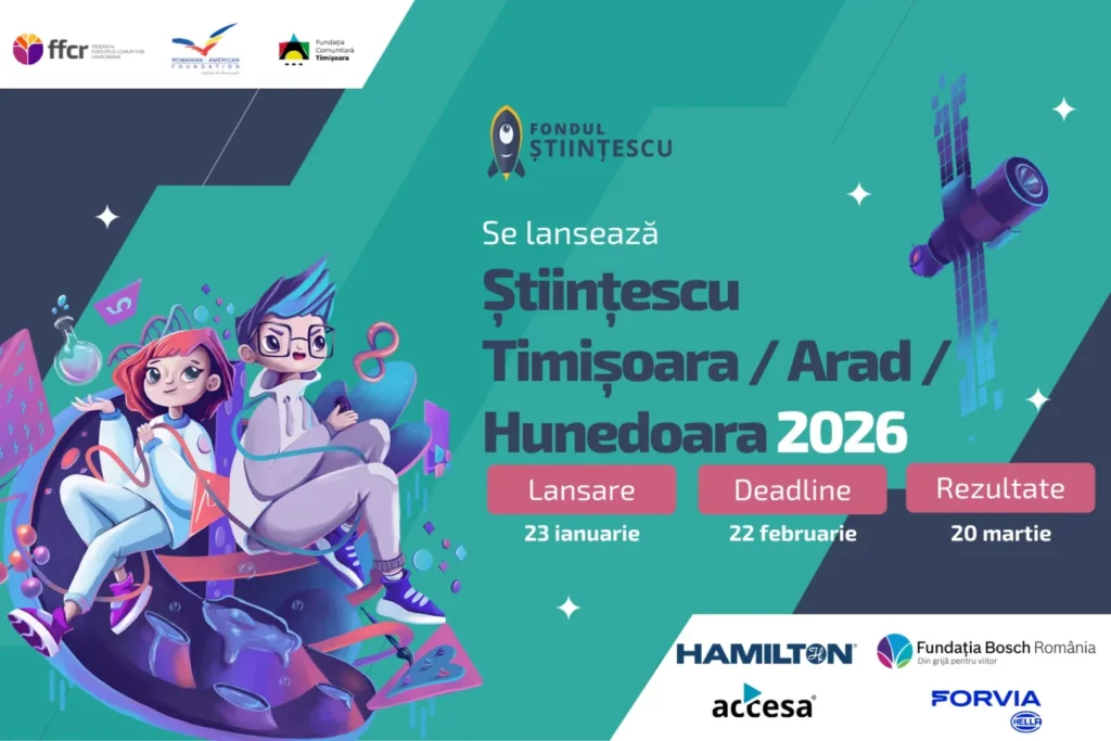 Apel științescu | finanțări pentru proiecte de știință și tehnologie dedicate elevilor din arad, hunedoara şi timiş 1 stiintescu timisoara arad hunedoara cover
