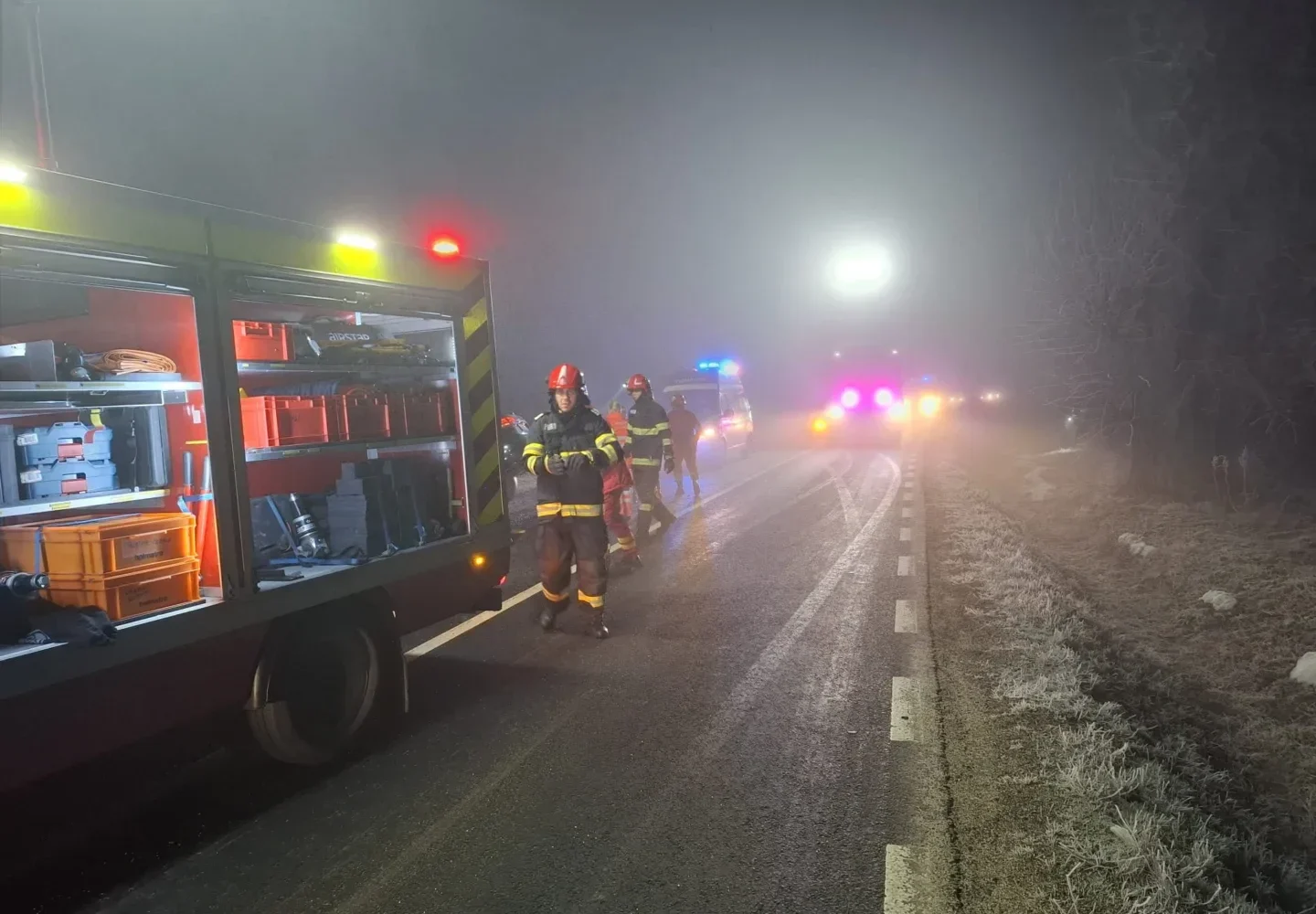 accident cu 4 mașini implicate