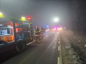 accident cu 4 mașini implicate
