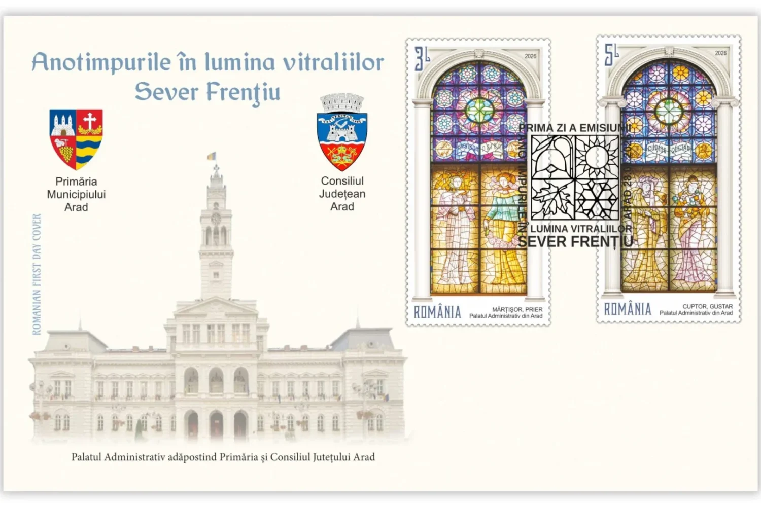 anotimpurile vitraliilor palatulului administrativ