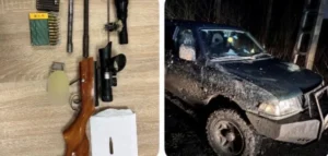 cu arme artizanale și muniție