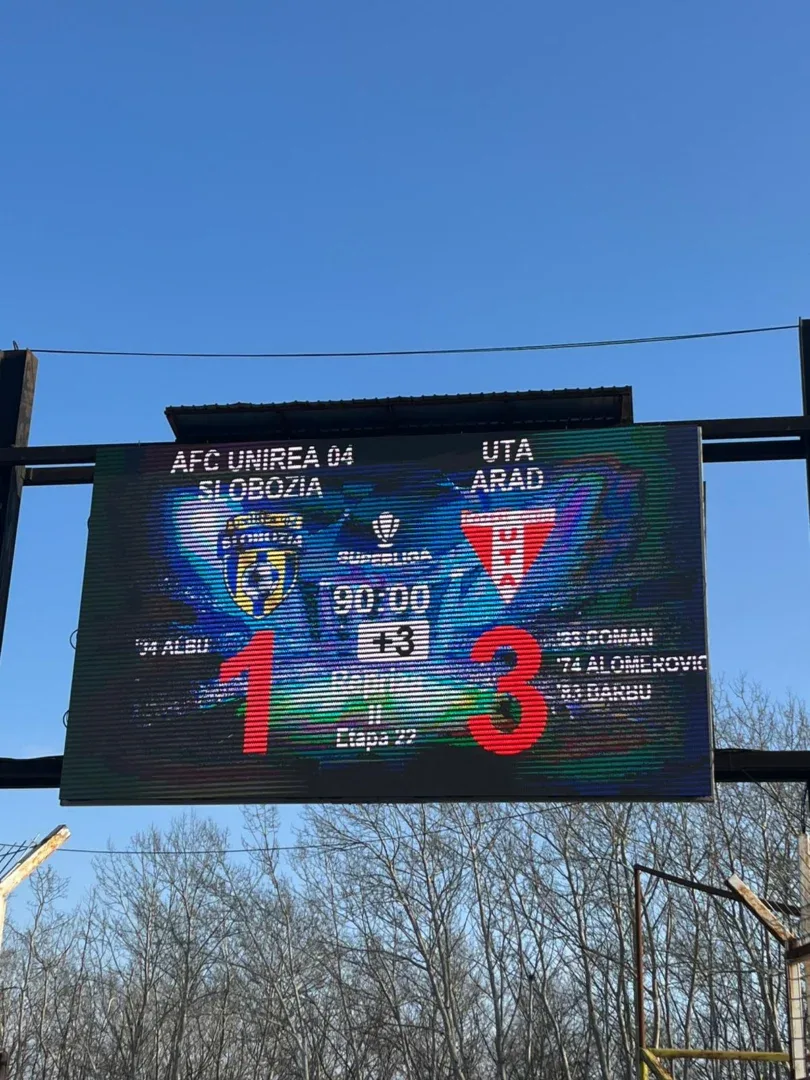Ole ole, ole ola, uta este viața mea! Unirea slobozia – uta: 1-3 3 slobozia uta 1 1