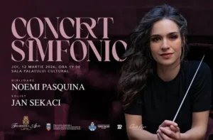 Filarmonica arad | programul lunii martie 2026 3 concert simfonic dirijoare noemi pasquina poster