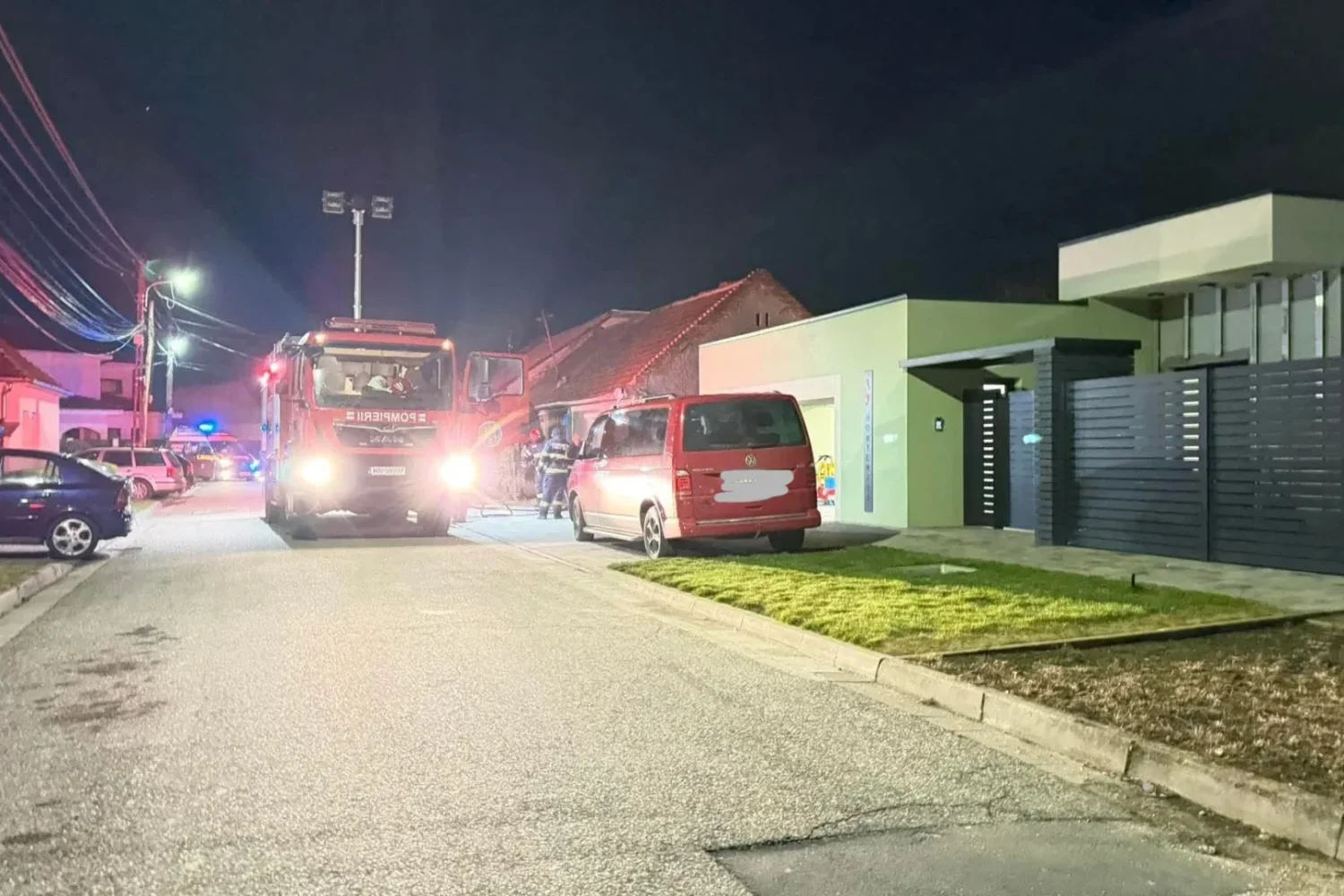 incendiu la o casă din grădiște