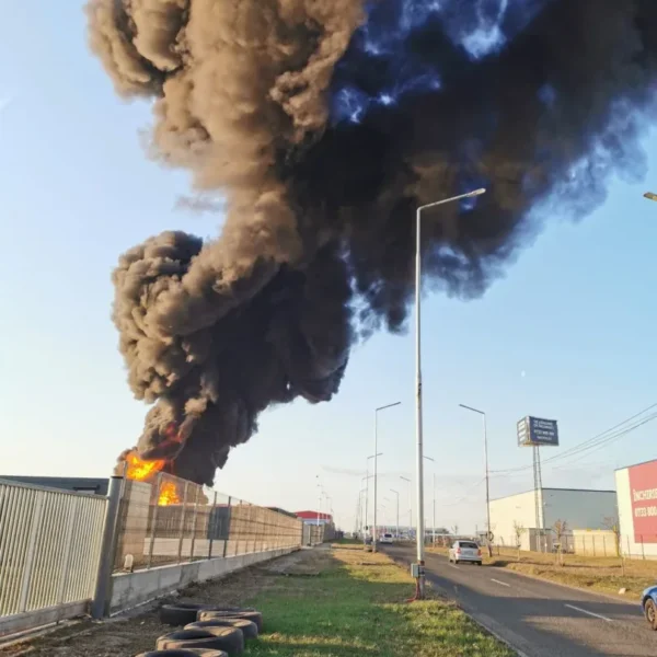 Incendiu violent la o fabrică de polistiren din aradul nou 4 incendiu ar nou 2