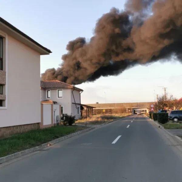 Incendiu violent la o fabrică de polistiren din aradul nou 7 incendiu ar nou 5