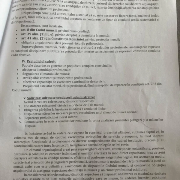 Adrian toma, directorul general al poliției locale arad, acuzat „de hărțuire morală la locul de muncă” | plângerea a fost făcută de un angajat al dgpla și a ajuns la comisia de hărțuire 5 plangere2