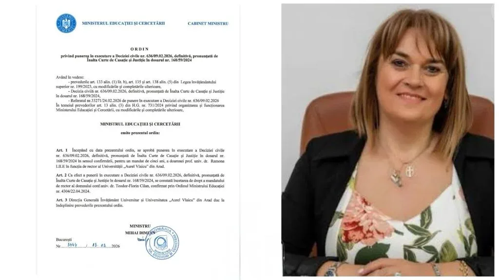 Ramona lile - repusă în funcția de rector al uav prin ordinul ministrului educației mihai dimian 5 ramona lile