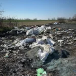 Câmpuri roditoare de moloz și cabluri, în prelungirea cartierului gai 4 deseuri gai3