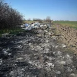 Câmpuri roditoare de moloz și cabluri, în prelungirea cartierului gai 5 deseuri gai4