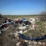 Câmpuri roditoare de moloz și cabluri, în prelungirea cartierului gai 7 deseuri gai6
