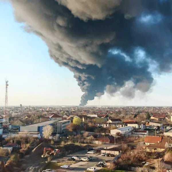 Incendiu violent la o fabrică de polistiren din aradul nou 10 foc