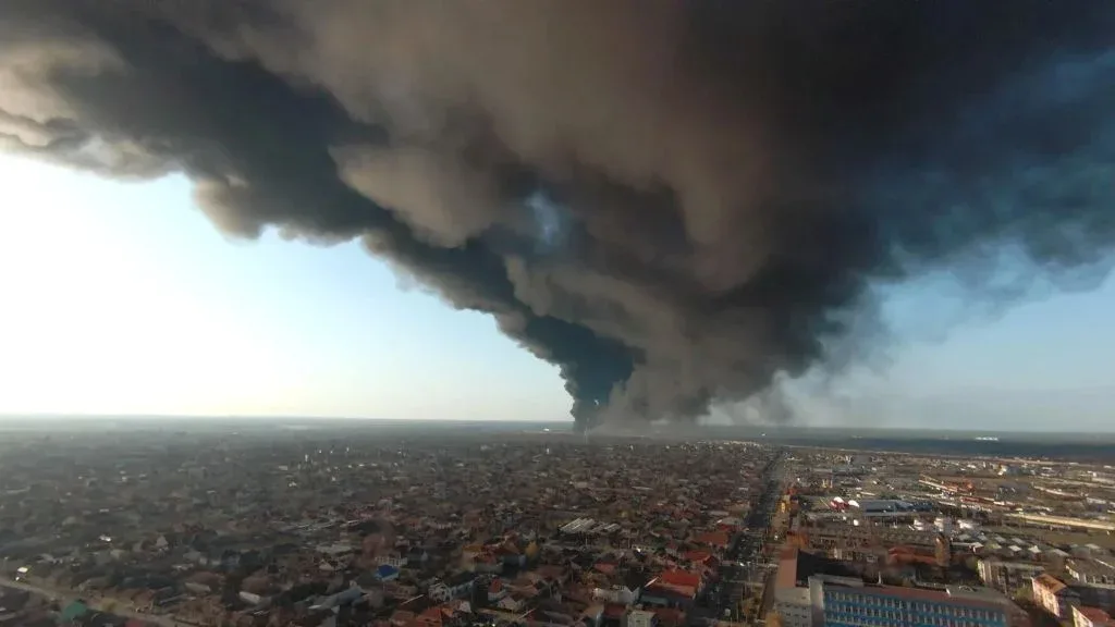 A fost stabilită cauza incendiului de la fabrica de polistiren 2 incendiu arad 1