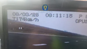 surprins de radar cu 174