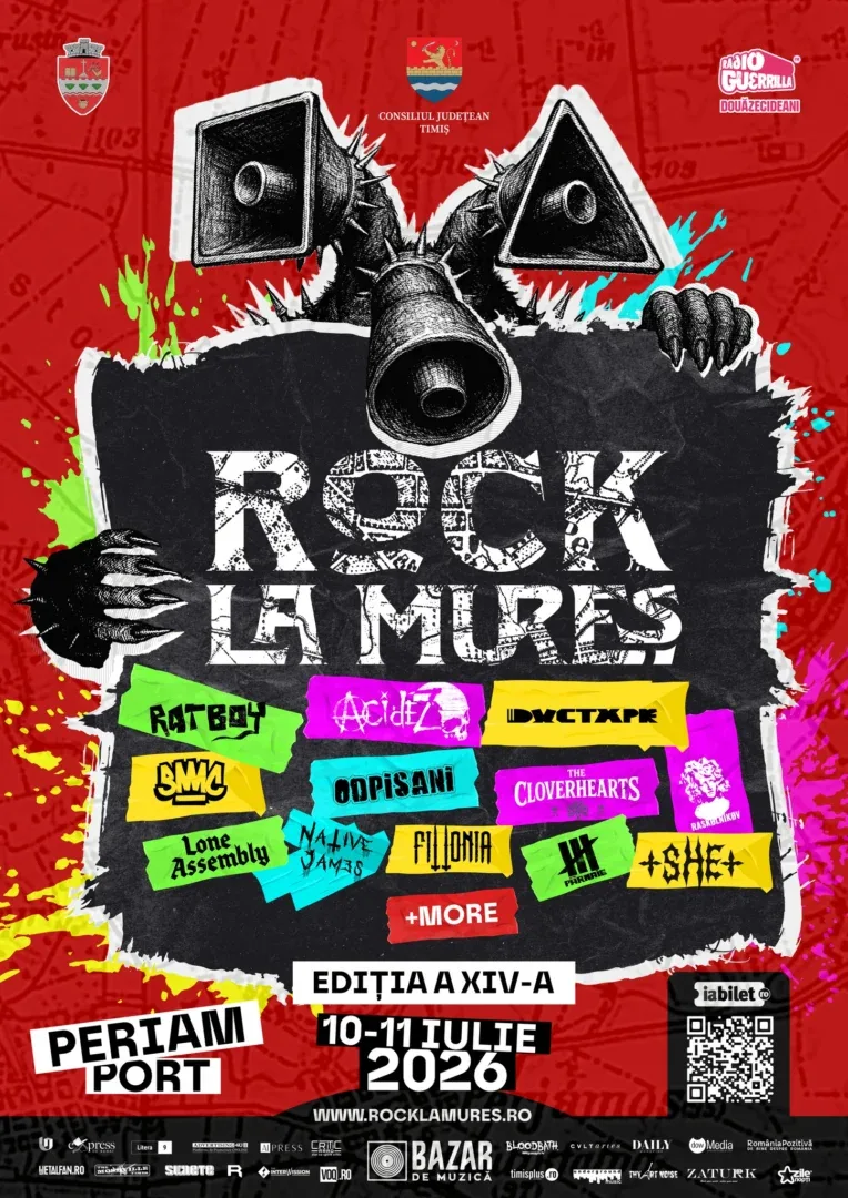 Rock la mureș 2026 anunță noi confirmări: lone assembly (elveția) și +she+ (românia) 4 afis rlm 2026