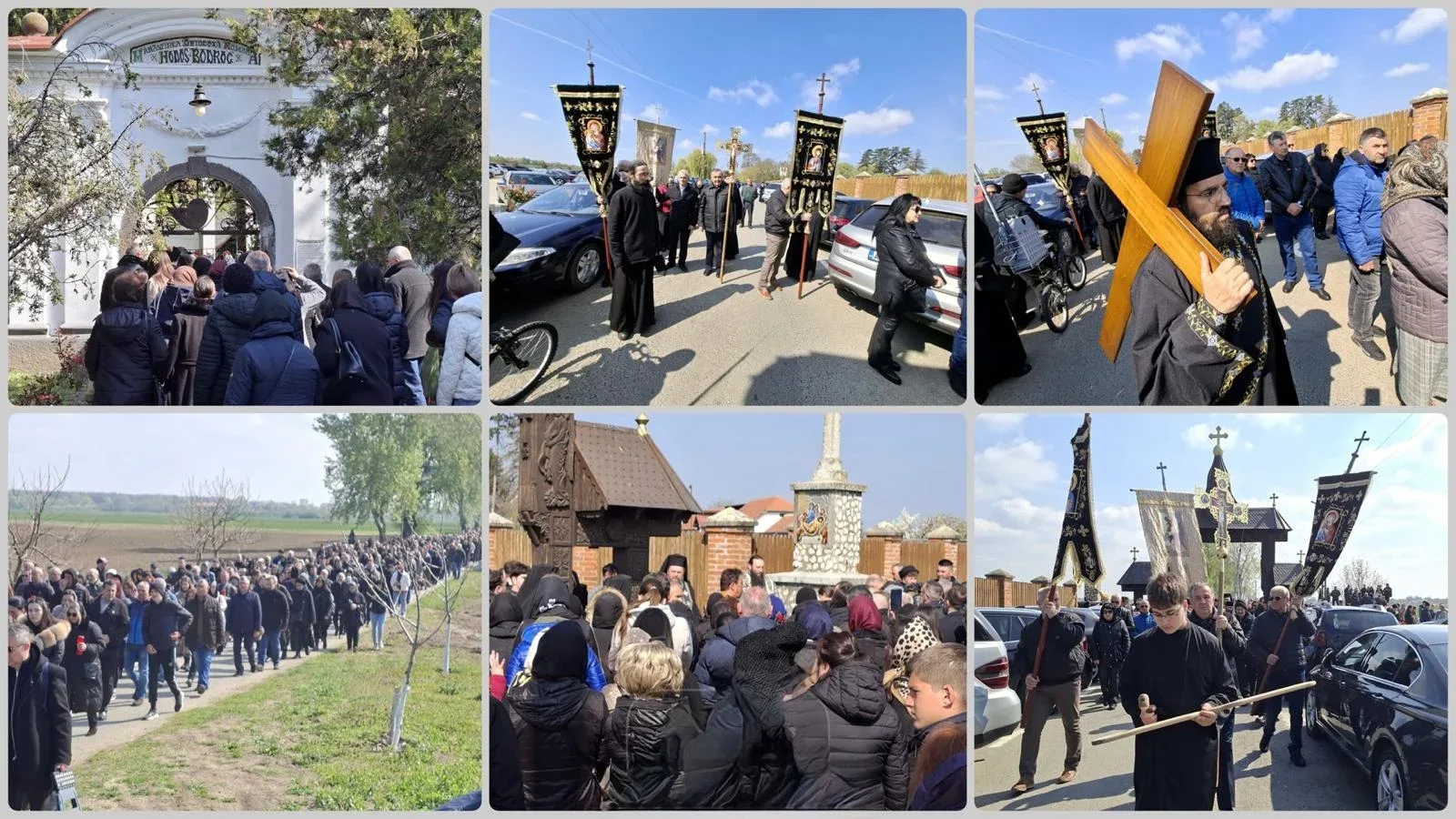 Procesiunea ,,drumul crucii” în vinerea mare la mănăstirea hodoș-bodrog 1 drumul crucii