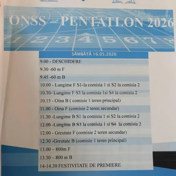 Atleții arădeni denise bejan și leonard igreț - campioni naționali la pentatlonul școlar organizat de ministerul învățământului la craiova 3 pentatlon nicole bejan 8