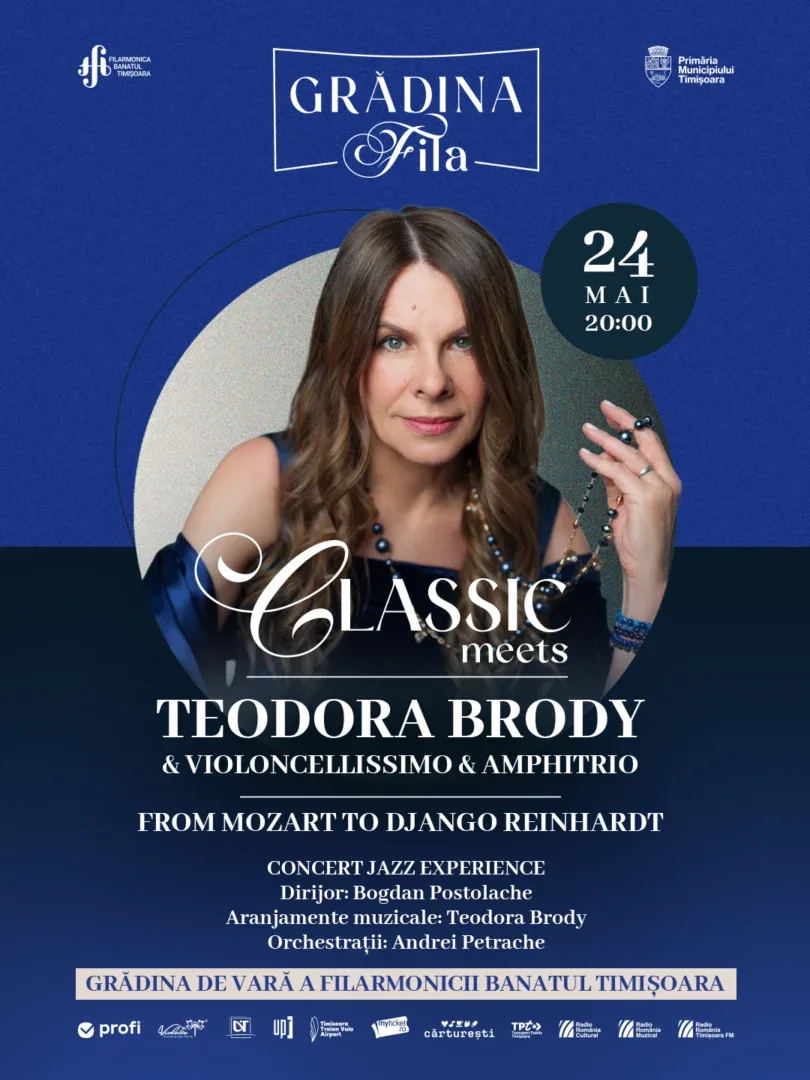 Filarmonica banatul timișoara: classic meets teodora brody | concert de jazz simfonic în grădina fila 2 post