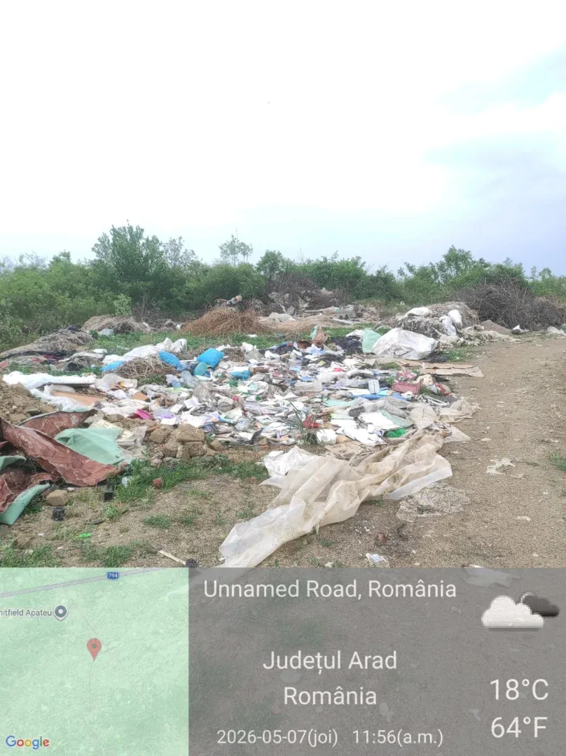 În județul arad, depozitările ilegale de deșeuri sunt de neoprit 7 deseuri apateu arad2