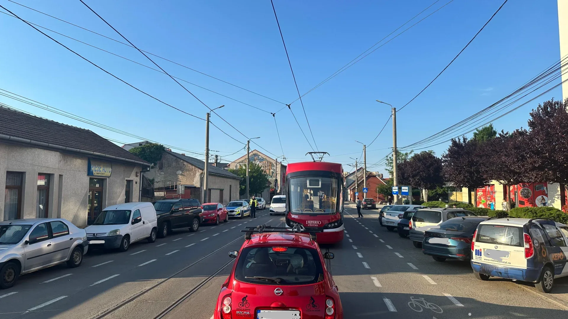 tramvai blocat str cocorilor1