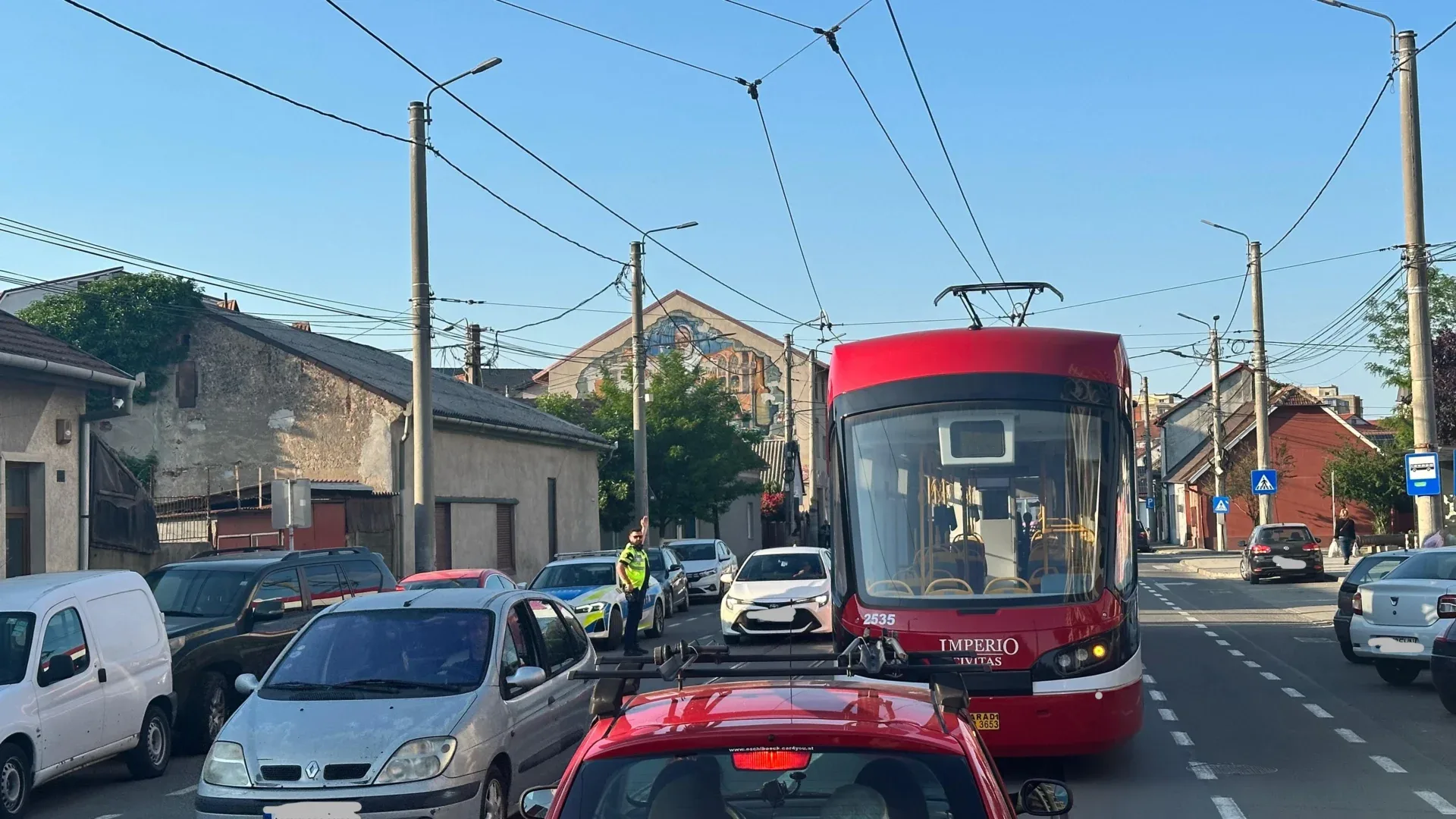 tramvai blocat str cocorilor2