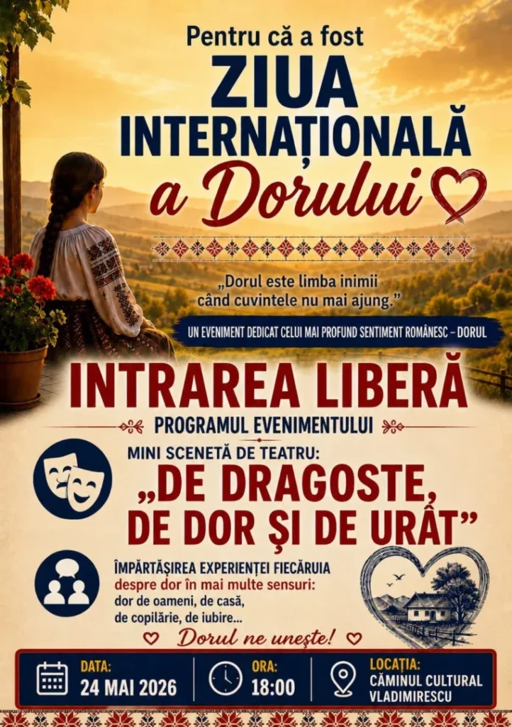 eveniment cultural dedicat dorului