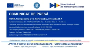 S. C. Vigaden impex s. R. L | anunț privind finalizarea proiectului cu titlul: „repower vigaden i4a” 5 anunt vigaden impex