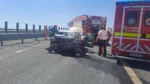 Trei victime transportate la spital în urma unui accident pe a1, sens de mers arad - timișoara 13 accident a1