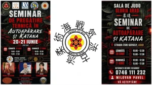 Două seminare de autoapărare prin tehnici de koryu-jujitsu și mânuirea katanei, în acest weekend 6 seminar autoapărare