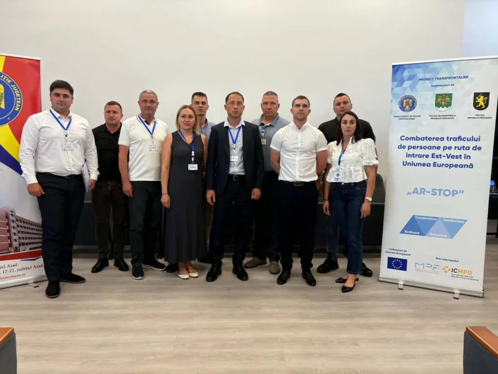 Polițiștii din arad și republica moldova, parteneri în proiectul european ar-stop pentru combaterea traficului de persoane 9 ipj arad rep mld10