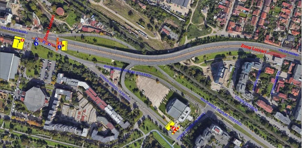 Trafic restricționat, timp de o lună, pe pasajul micălaca 1 plansa inchidere pasaj micalaca calea radnei page 0001 1
