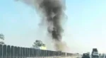 Actualizare | un tir a luat foc în mers pe a1, sensul de deplasare arad - timișoara 25 incendiu tir pe a1